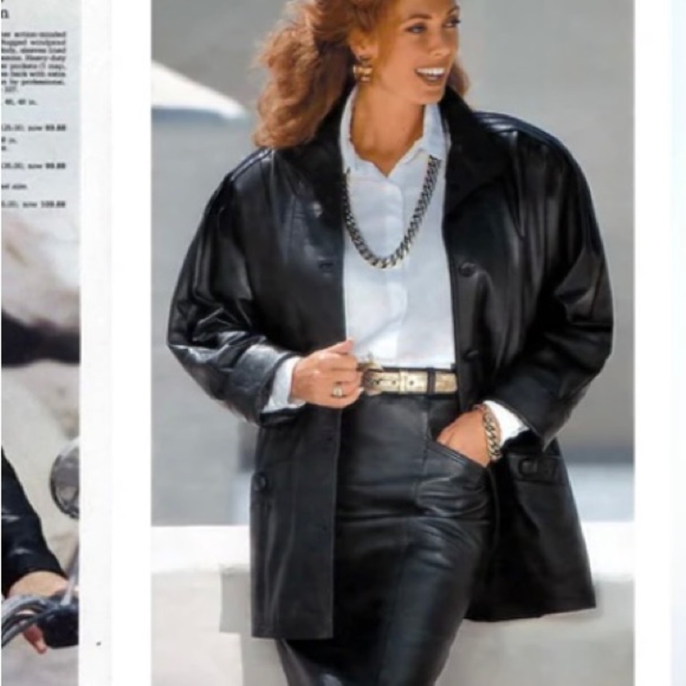 Nordstrom brass plum vintage leather jacket